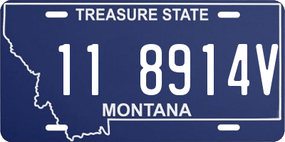 MT license plate 118914V