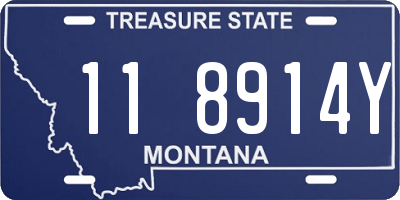 MT license plate 118914Y