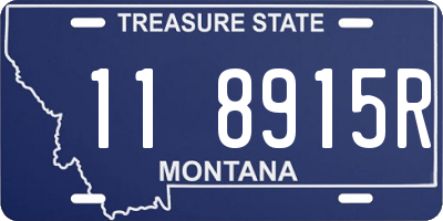 MT license plate 118915R