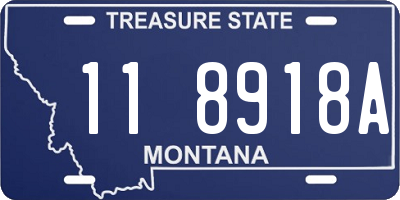 MT license plate 118918A