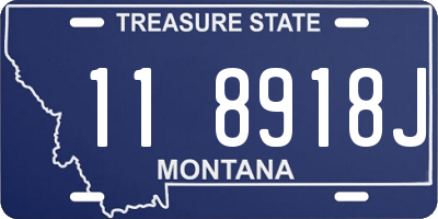 MT license plate 118918J