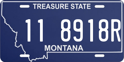 MT license plate 118918R