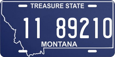 MT license plate 118921O