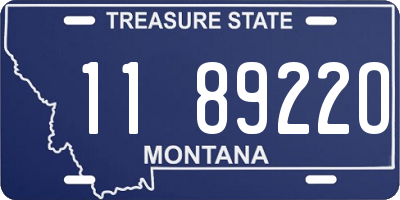 MT license plate 118922O