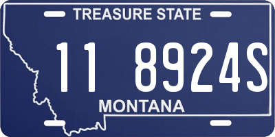 MT license plate 118924S