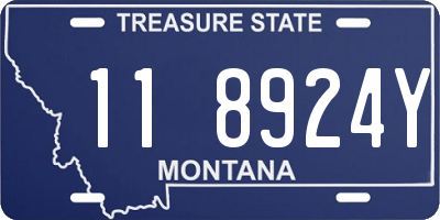 MT license plate 118924Y