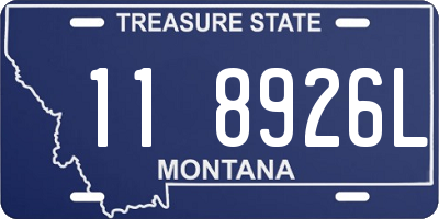 MT license plate 118926L