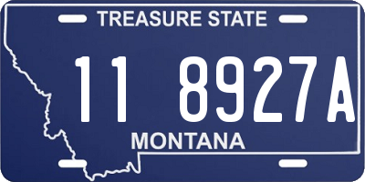 MT license plate 118927A