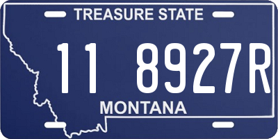 MT license plate 118927R