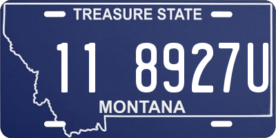 MT license plate 118927U