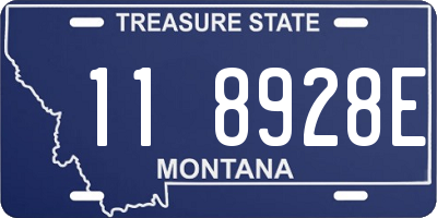 MT license plate 118928E