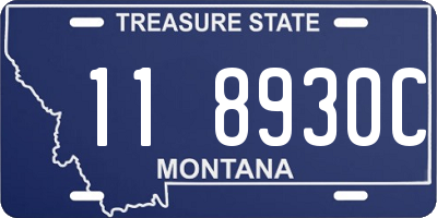 MT license plate 118930C