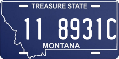 MT license plate 118931C