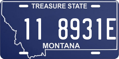 MT license plate 118931E