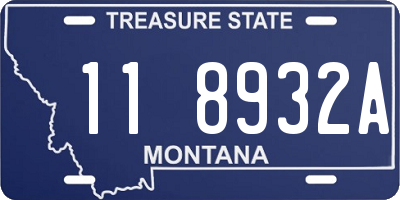 MT license plate 118932A