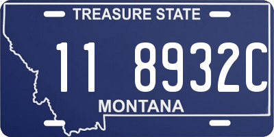 MT license plate 118932C