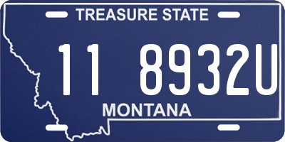 MT license plate 118932U