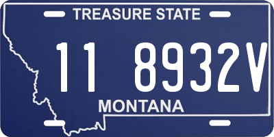 MT license plate 118932V