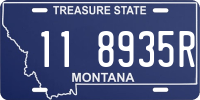 MT license plate 118935R