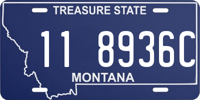 MT license plate 118936C