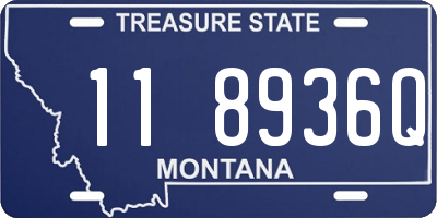 MT license plate 118936Q