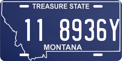 MT license plate 118936Y