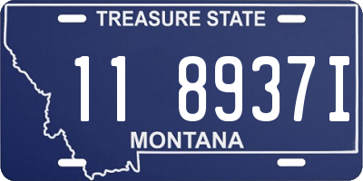 MT license plate 118937I