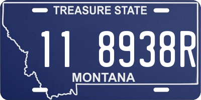 MT license plate 118938R