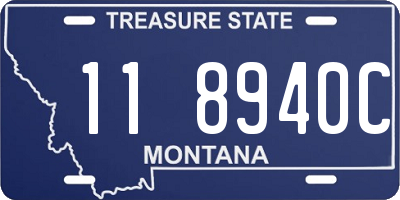 MT license plate 118940C