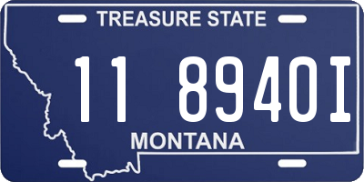 MT license plate 118940I