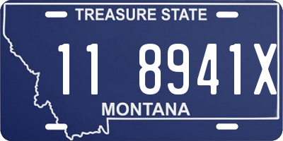 MT license plate 118941X