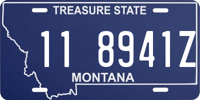 MT license plate 118941Z