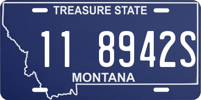 MT license plate 118942S