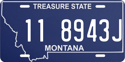 MT license plate 118943J