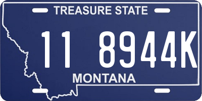 MT license plate 118944K