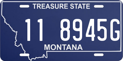 MT license plate 118945G