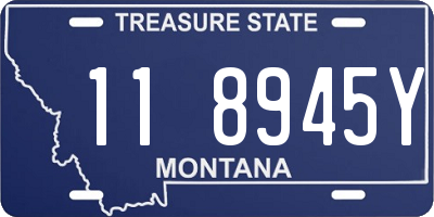 MT license plate 118945Y