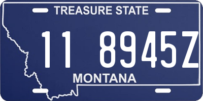 MT license plate 118945Z