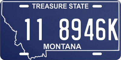 MT license plate 118946K