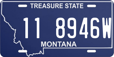 MT license plate 118946W