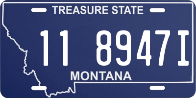 MT license plate 118947I