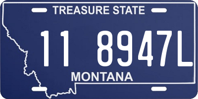 MT license plate 118947L