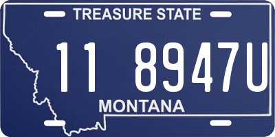 MT license plate 118947U