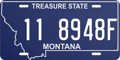 MT license plate 118948F