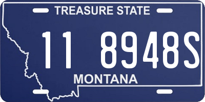 MT license plate 118948S