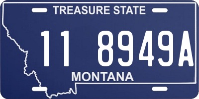 MT license plate 118949A