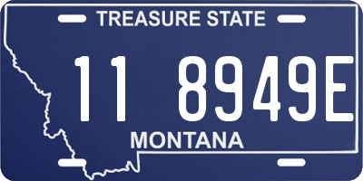 MT license plate 118949E