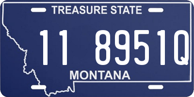 MT license plate 118951Q