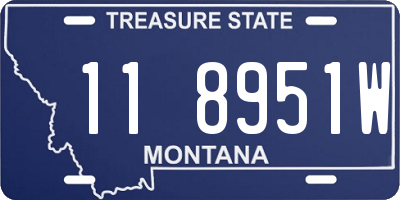 MT license plate 118951W