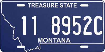 MT license plate 118952C